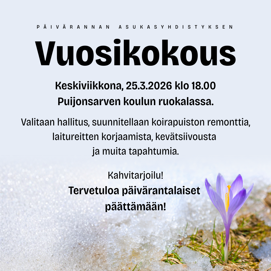 kevätkokous 25.3.26