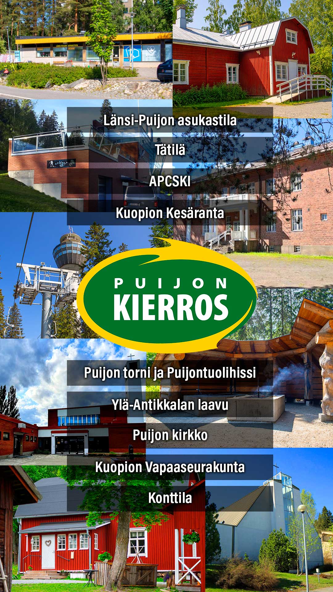 puijonkierros toimipisteet